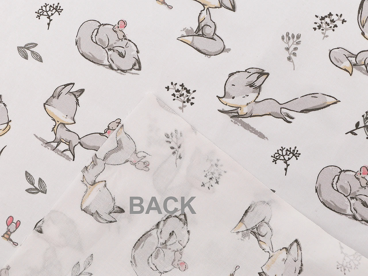 Attēls ar 100% Kokvilnas audums - lapsēns 125 g/m² – pieejams Šarlotes audumi