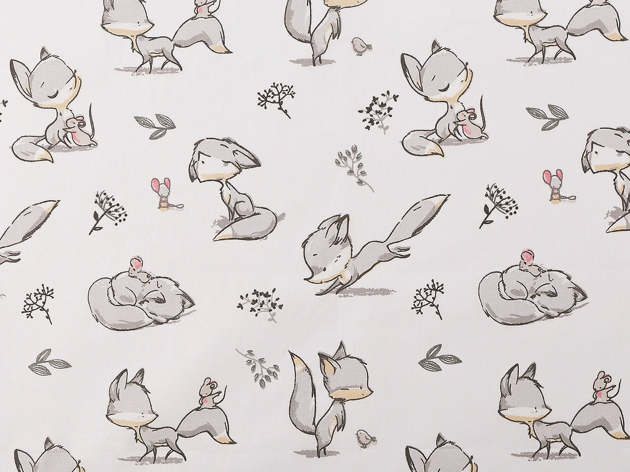 Attēls ar 100% Kokvilnas audums - lapsēns 125 g/m² – pieejams Šarlotes audumi