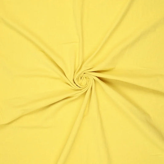 Attēls ar 100% kokvilnas audums mazgāts| Washed - dzeltens 85 g/m² – pieejams Šarlotes audumi