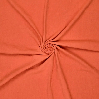 Tissu 100 % coton lavé | Washed - orange 85 g/m² – disponible chez Šarlotes audumi