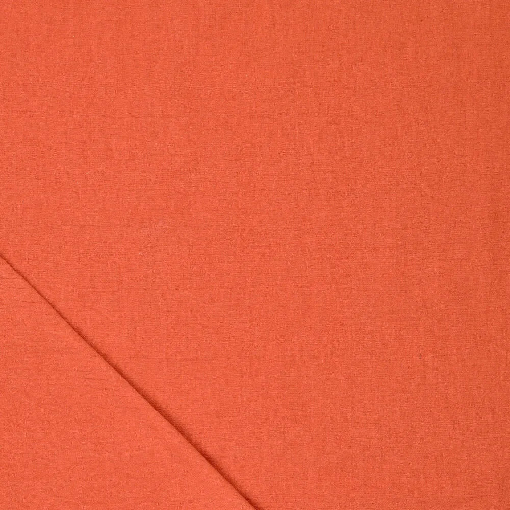 Attēls ar 100% kokvilnas audums mazgāts| Washed - oranžs 85 g/m² – pieejams Šarlotes audumi