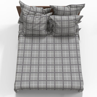 Image de tissu 100 % coton à carreaux modernes 220 cm 146 g/m² – disponible chez Šarlotes audumi