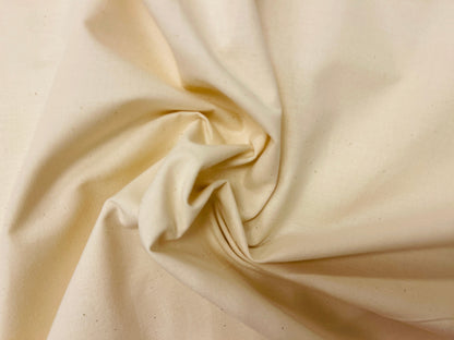 Tissu 100% coton, non blanchi, naturel, 125 g/m²