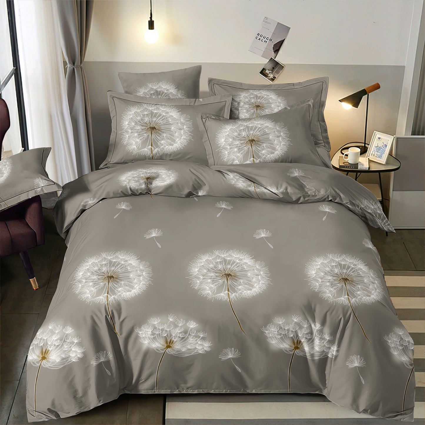 Photo de tissu 100 % coton - duvet de pissenlit 220 cm 146 g/m² – disponible chez Šarlotes audumi