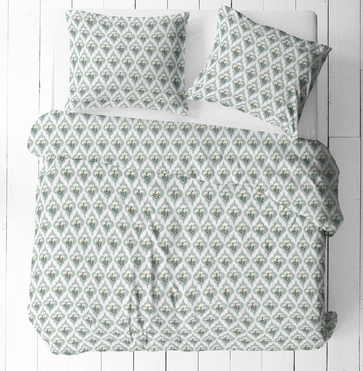 Bild mit 100 % Baumwollstoff mit Blumenmuster, 125 g/m² – erhältlich bei Šarlotes audumi