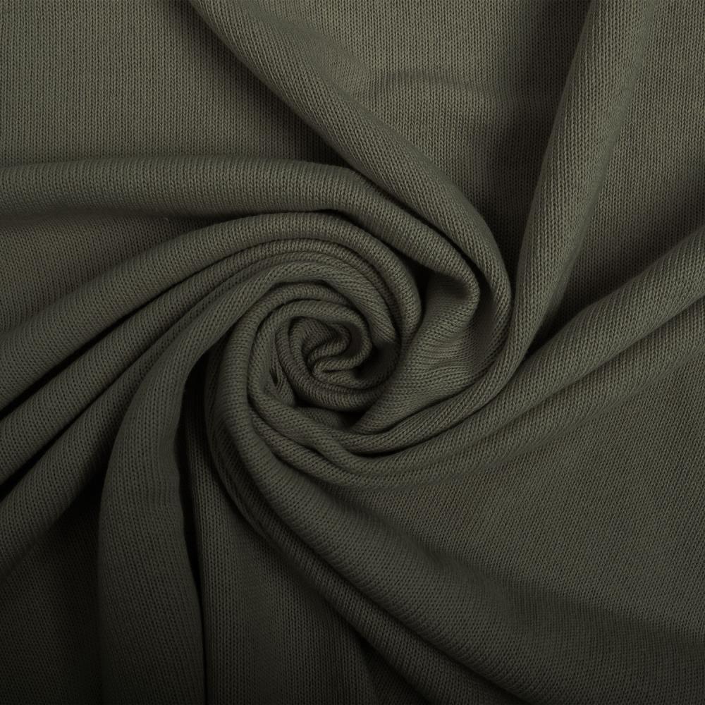 Attēls ar 100% kokvilnas smalks adījums - tumši zaļš 280 g/m² – pieejams Šarlotes audumi