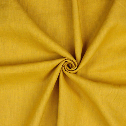 Tissu 100 % lin - jaune 230 g/m²