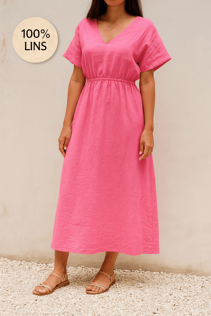 100 % lin adouci - rose fuchsia 165 g/m²