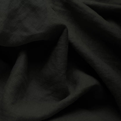 100 % lin adouci - noir 165 g/m²