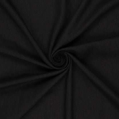 100 % lin adouci - noir 165 g/m²