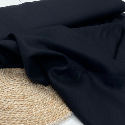 100% lin adouci - noir 165 g/m²