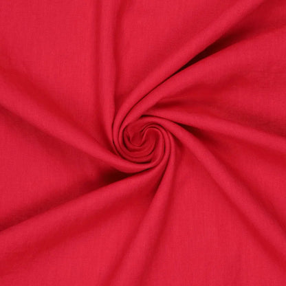 100 % lin lavé - rouge 165 g/m²