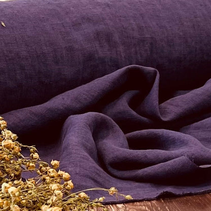 100% lin adouci, lilas foncé 205 g/m²