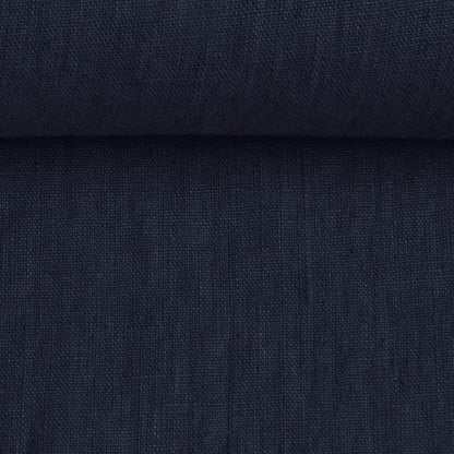 100 % lin adouci - bleu foncé 205 g/m²