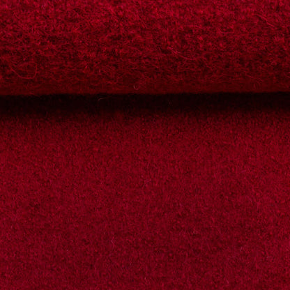 Tissu 100 % laine - rouge 385 g/m²