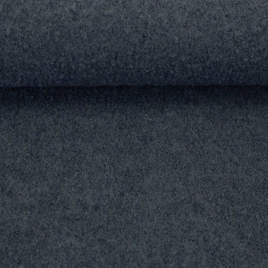 Attēls ar 100% Vilnas flīss - dūmakaini zils 385 g/m² – pieejams Šarlotes audumi