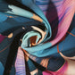 100% Viscose fabric - angel trumpet motif 95 g/m²
