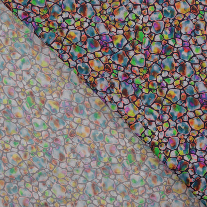 Image de tissu 100 % viscose, mosaïque de cristal – disponible en ligne chez les tissus de Charlotte