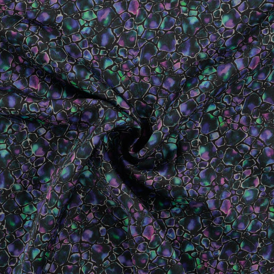 Attēls ar 100% Viskozes audums-Opāla mozaīka – pieejams internetā Šarlotes audumi