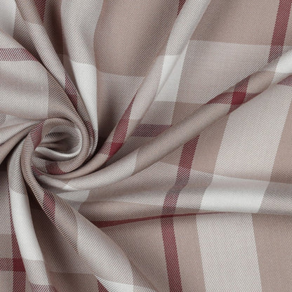 Tissu 100 % viscose à carreaux 130 g/m²