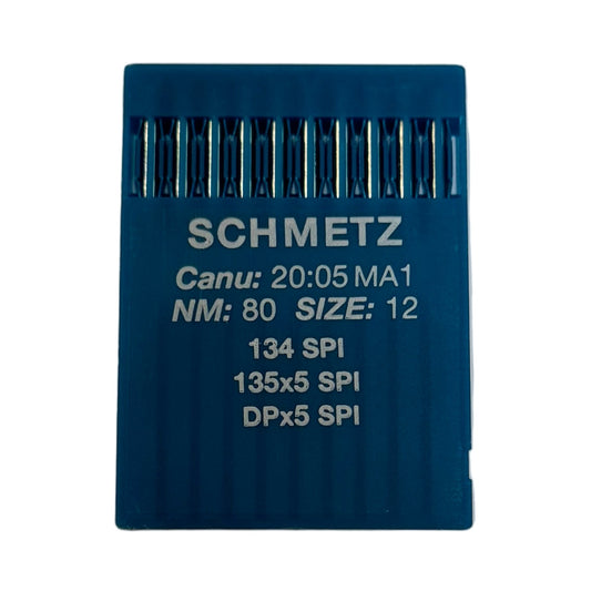 Adhesive needles for industrial sewing machines SCHMETZ DPx5 SPI – for dense and thin fabrics (10 pcs.)
