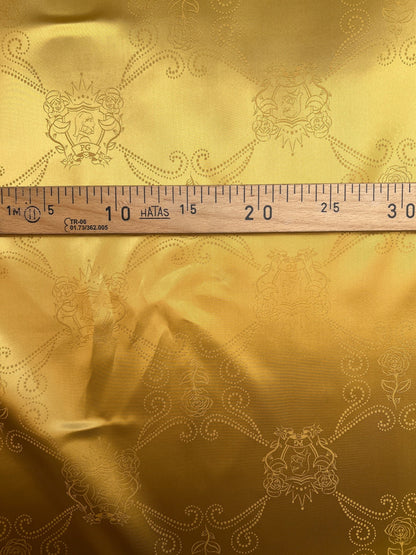 Italienischer Viskose-Jacquardstoff in Goldton – 100 g/m²