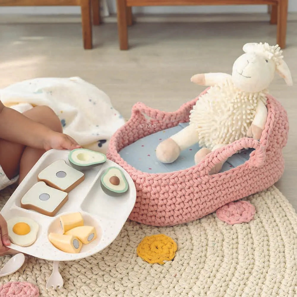 Tamborēšanas žurnāls DMC Eco Vita bērnu istabai ENG, DE