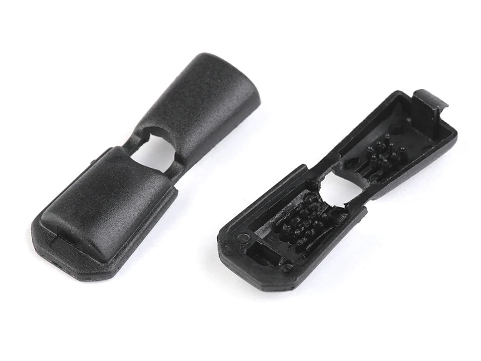 Klappbares Kordelende – schwarz (20er-Set)