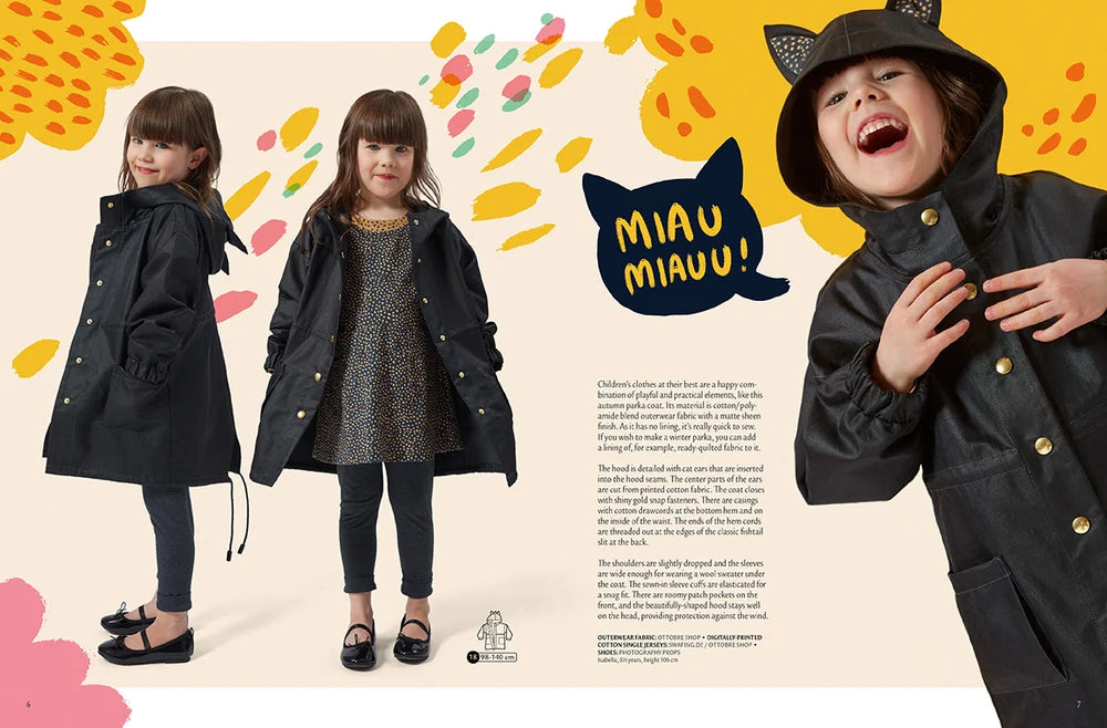 OTTOBRE design Kids 4/2018 – bērnu apģērbu piegrieztņu žurnāls angļu valodā
