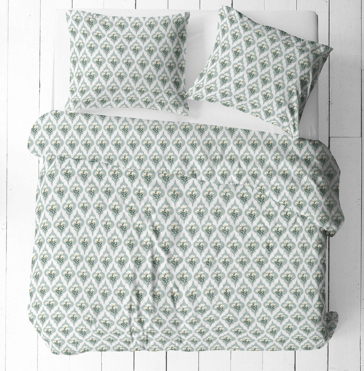 Tissu 100 % coton - motif floral 125 g/m²