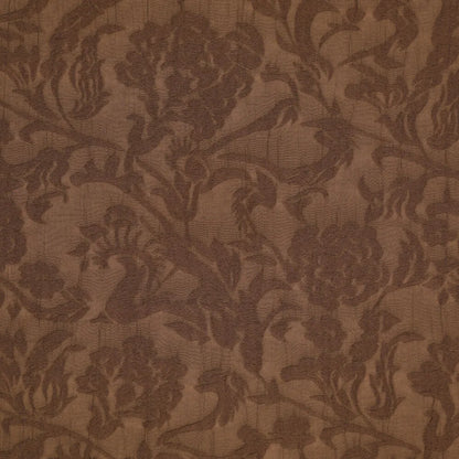 Brown Viscose Fabric with Elegant Pattern