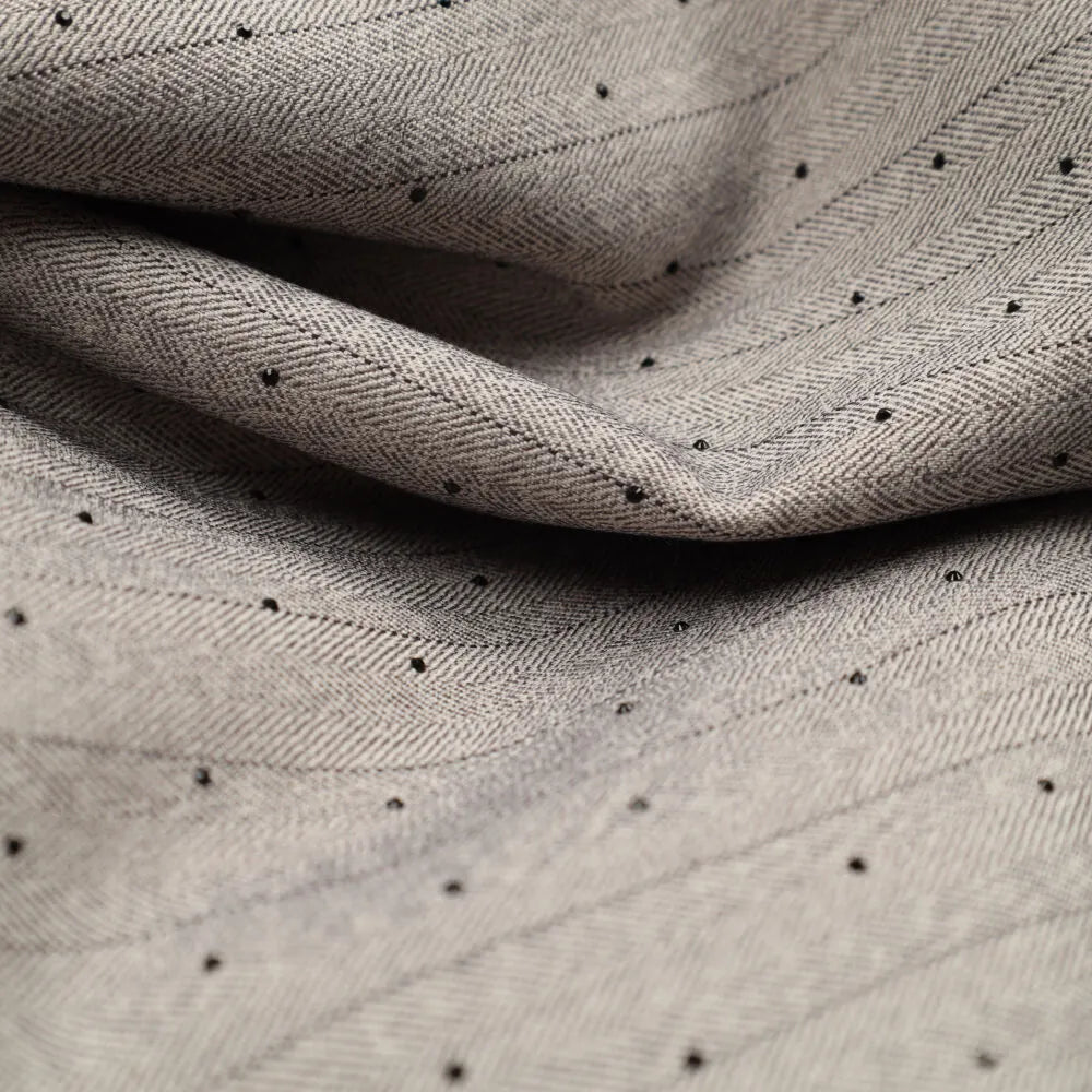 Anzugstoff – grau mit feinem Muster
