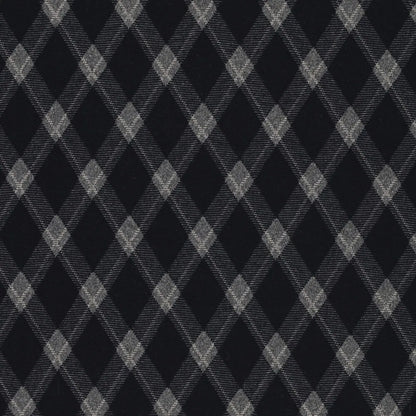 Karierter Jacquard-Strickstoff mit Rautenmuster – dunkelblau