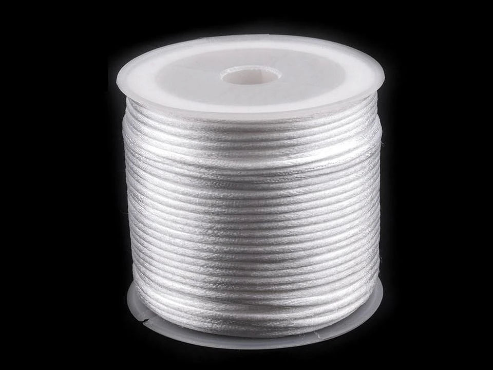 Satīna aukliņa Ø1 mm (30m rullis)|dažādu toņu