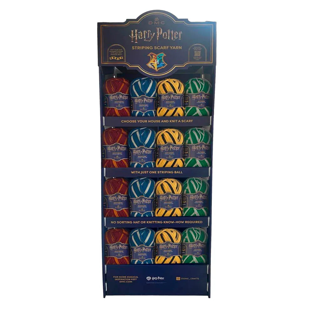 DMC Harry Potter Magic dzija 300 g / 410 m – pašsvītrojoša dzija Cūkkārpas koledžu krāsās
