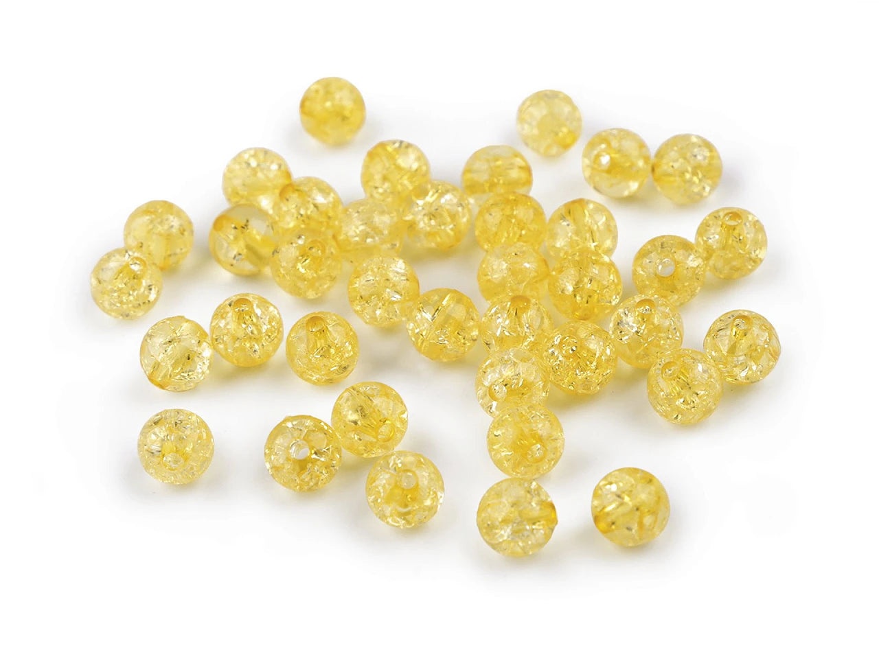 Plastics beads Ø8 mm 30 g | assorted shades