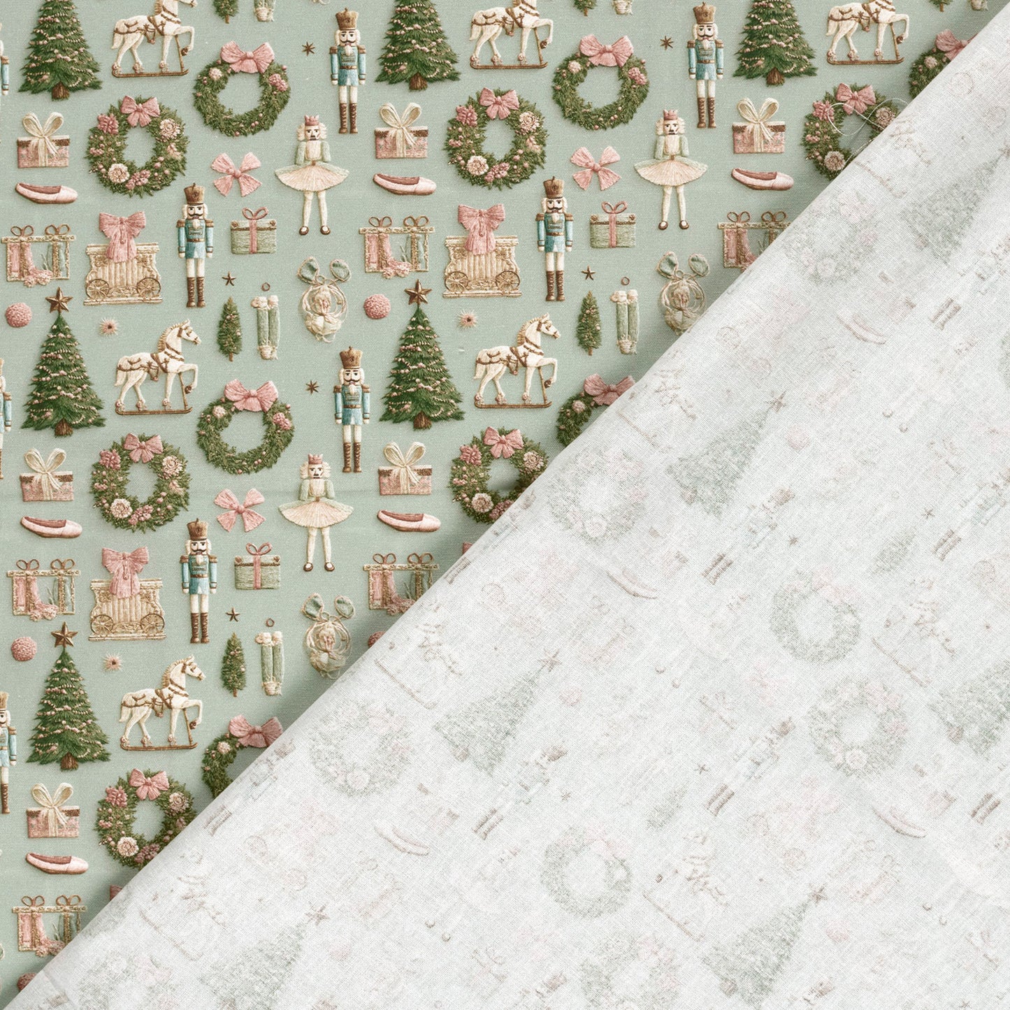 Premium 100% Baumwollstoff – Weihnachtszauber