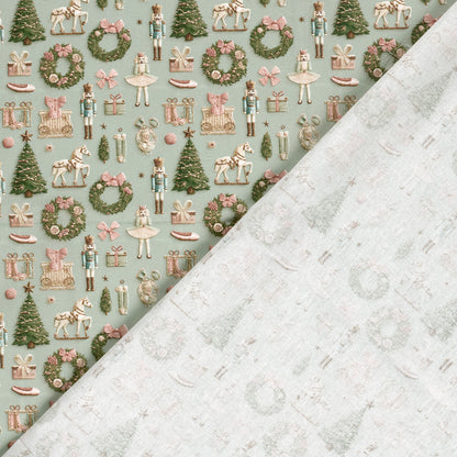 Premium 100% Baumwollstoff – Weihnachtszauber
