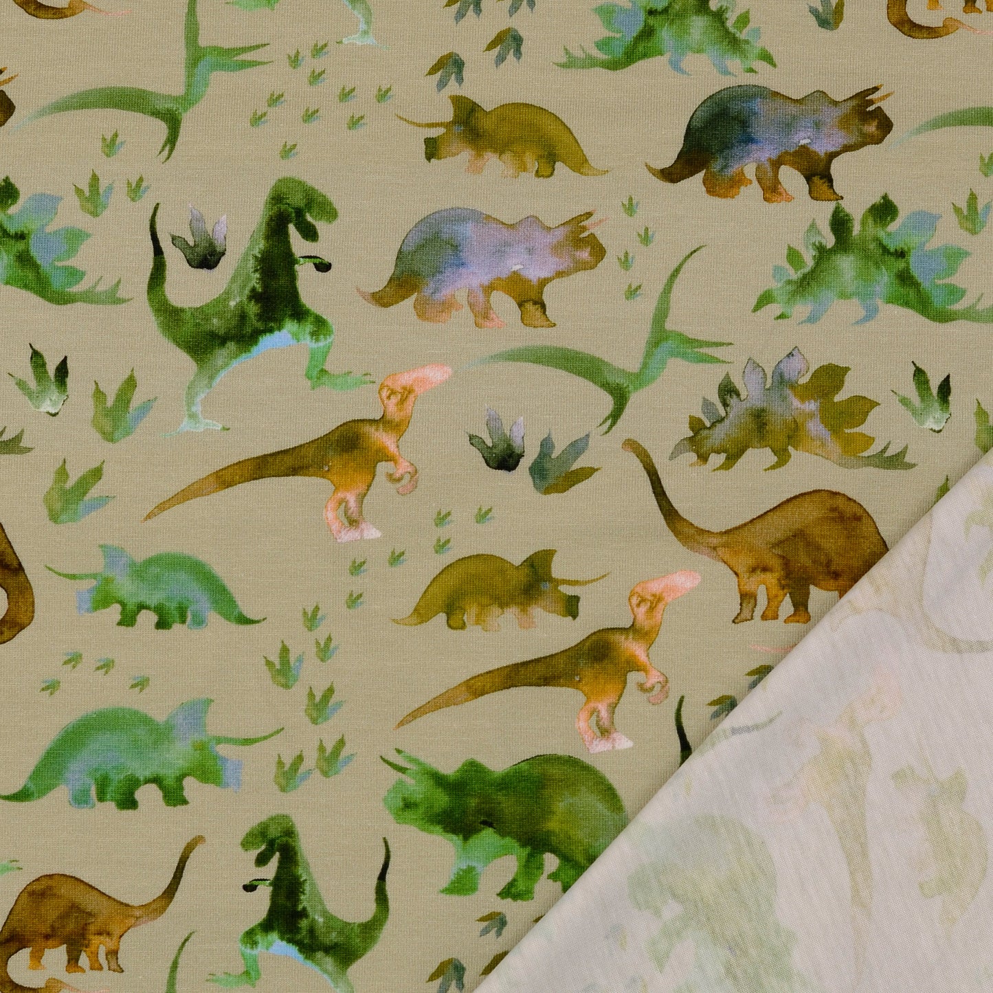 Kokvilnas trikotāža-dinozauri