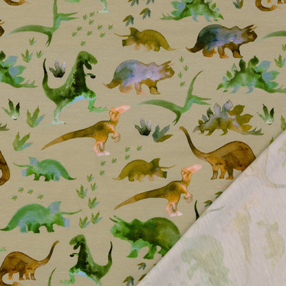 Kokvilnas trikotāža-dinozauri