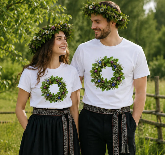 Organiskās kokvilnas T-krekls "Vainags"