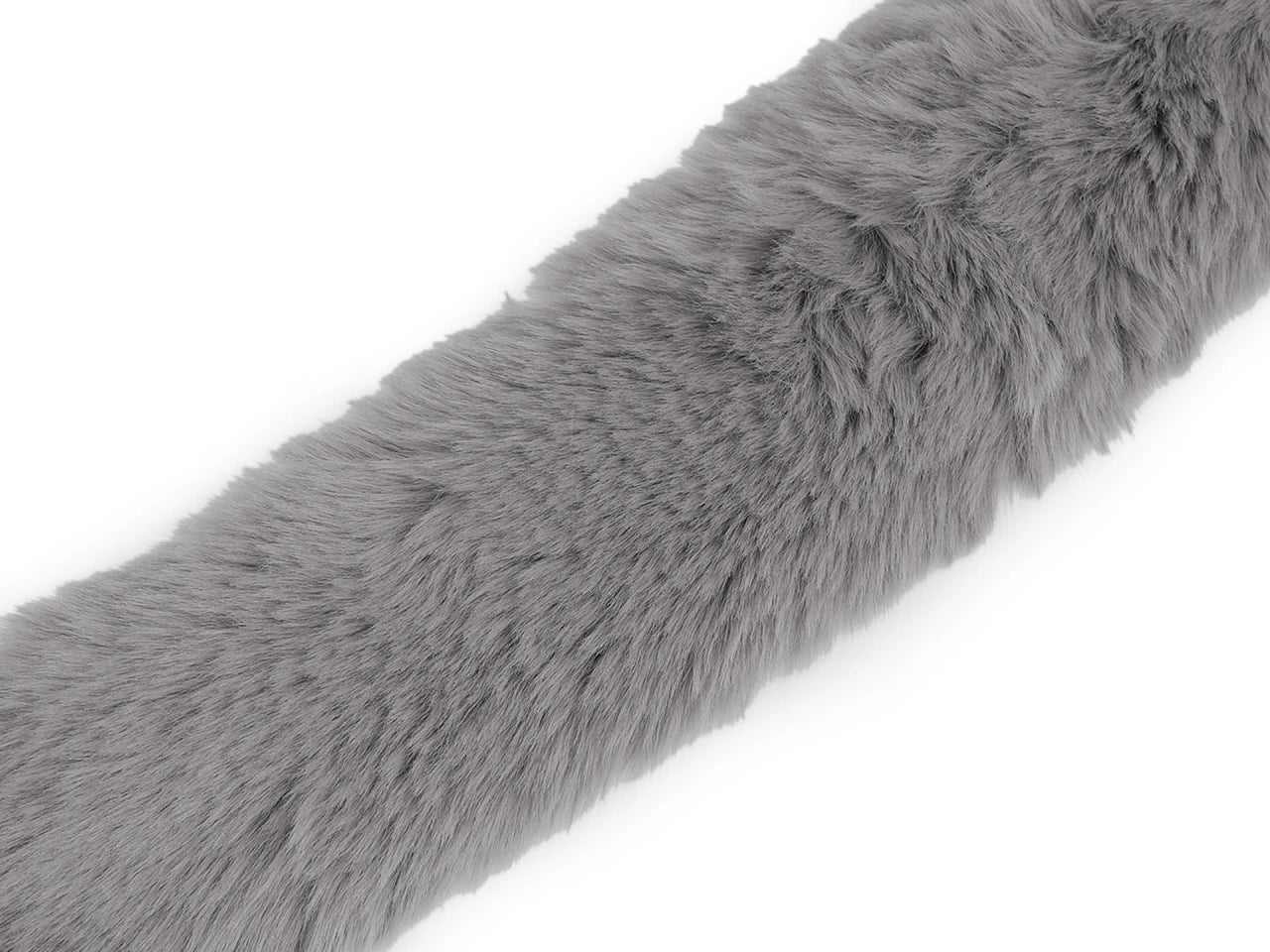 Dekoratīvā mākslīgās kažokādas lenta – 1 m | Apdares mākslīgā kažokāda kapucēm, jakām, tērpiem