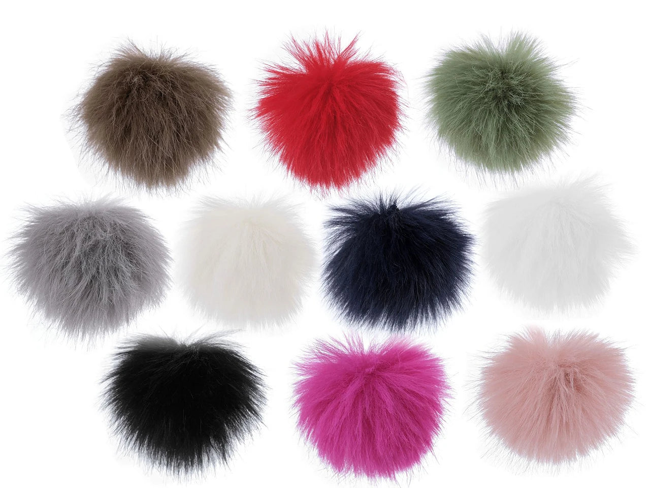 Bobbles for hats with a loop Ø8 cm|various shades