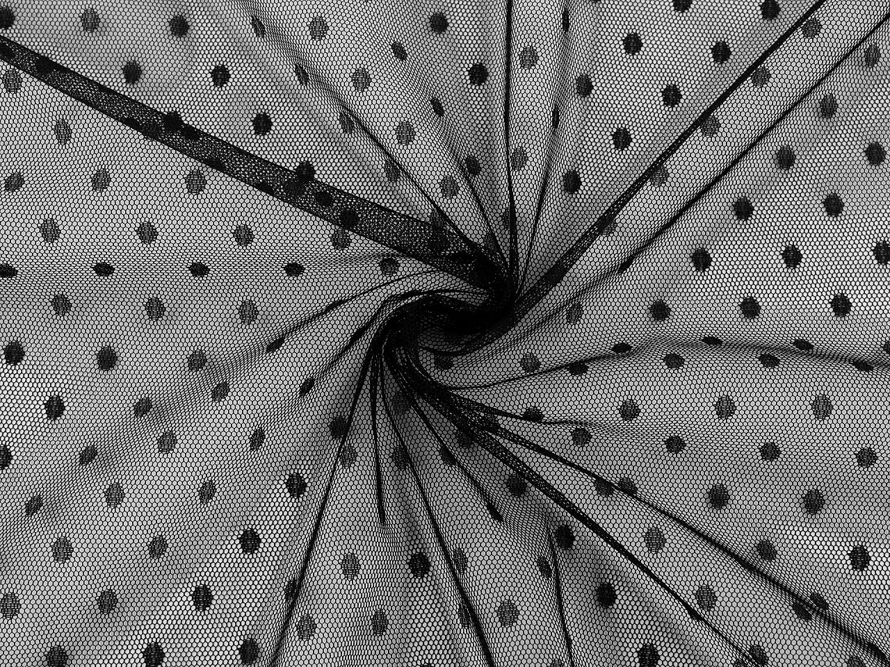 Mīksts tills ar pumpiņām-melns 40 g/m²