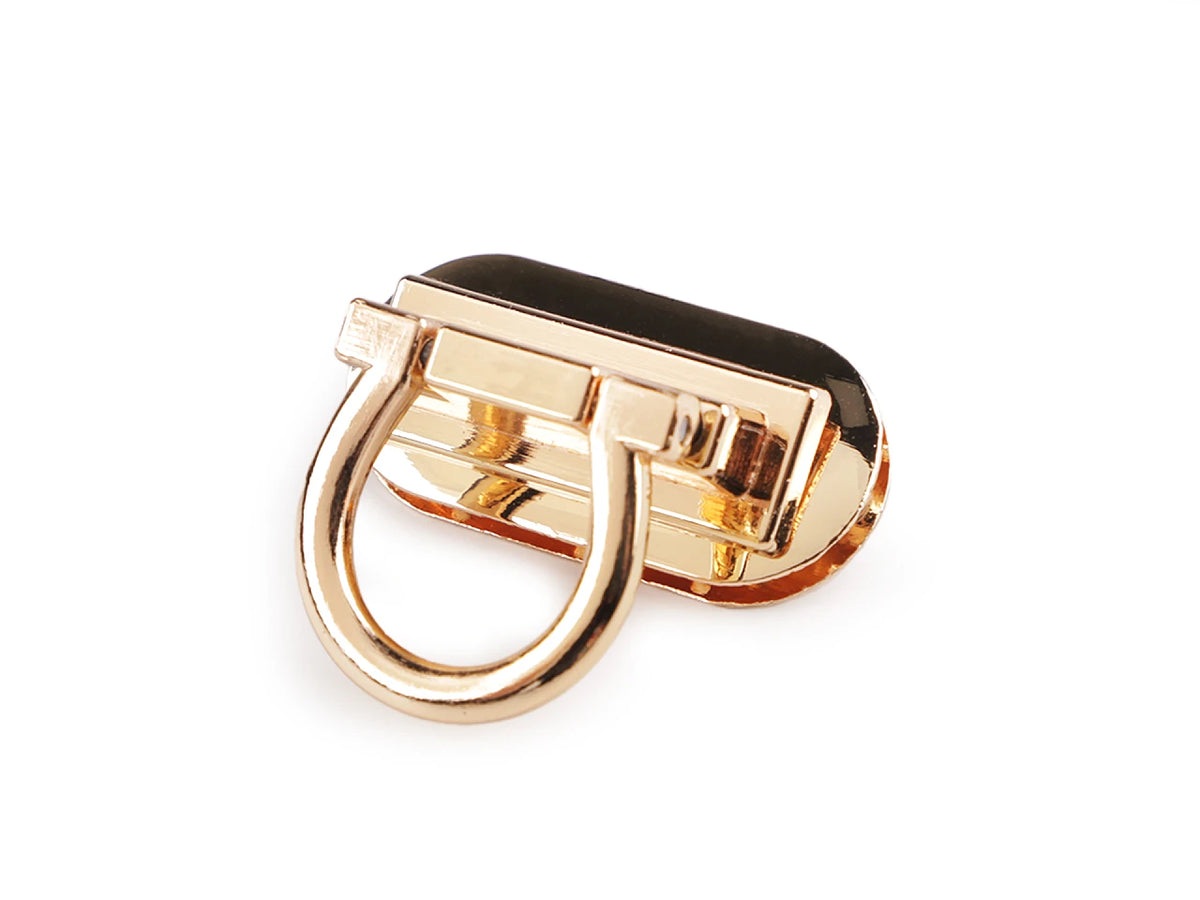 Metall-Taschenverschluss / Schloss 20 × 42 mm – goldfarben