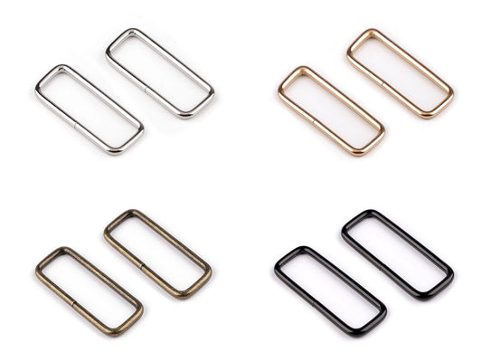 Metāla taisnstūris 50 mm – somu un siksnu furnitūra