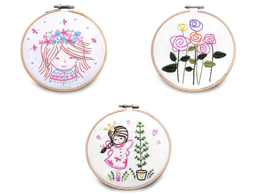 Izšūšanas komplekts ar iepriekš apdrukātu motīvu|dažādu dizainu