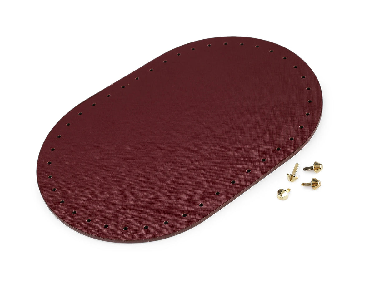 Taschenboden mit Metallfüßen – 18 × 27 cm