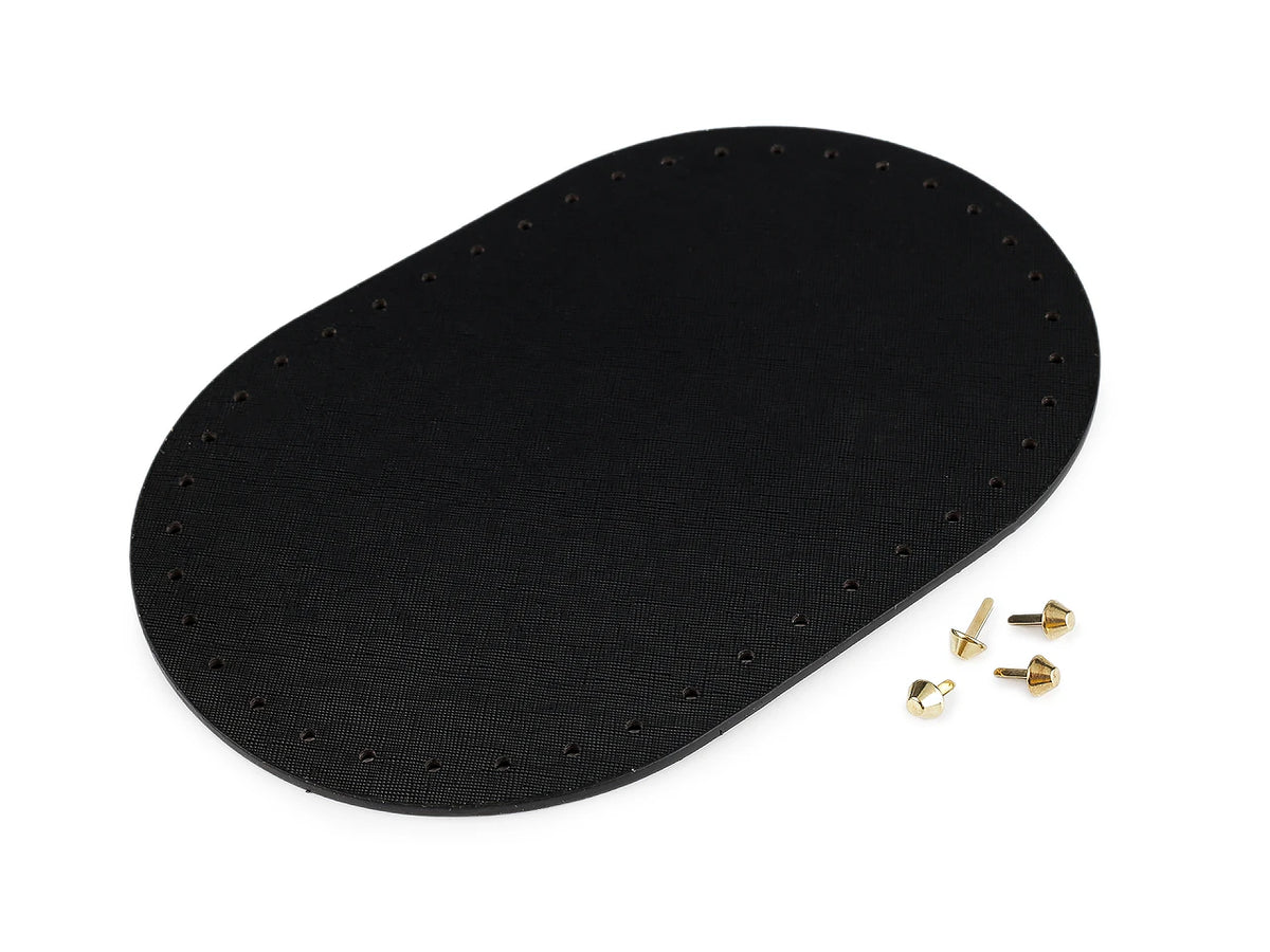 Taschenboden mit Metallfüßen – 18 × 27 cm