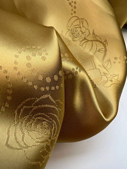 Italienischer Viskose-Jacquardstoff in Goldton – 100 g/m²